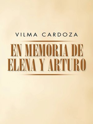 cover image of En Memoria De Elena Y Arturo